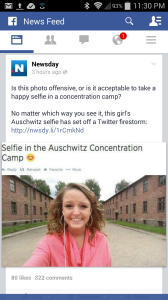 Selfie at Auschwitz